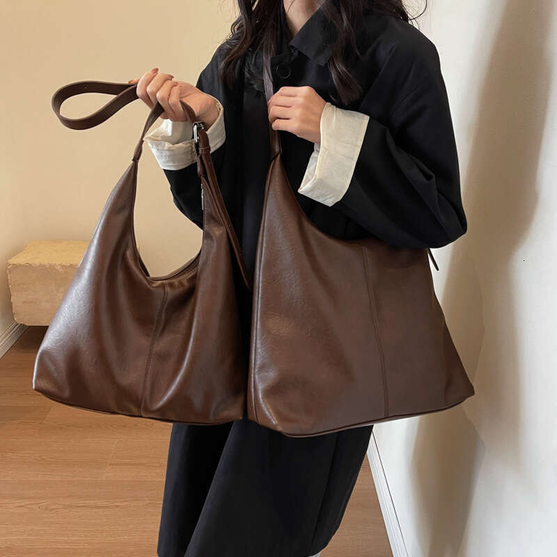 Soft Textured Designer Bags Leather Capacity Tote for Women 2025 New Autumn Commuter Shoulder Crossbody Large Bag