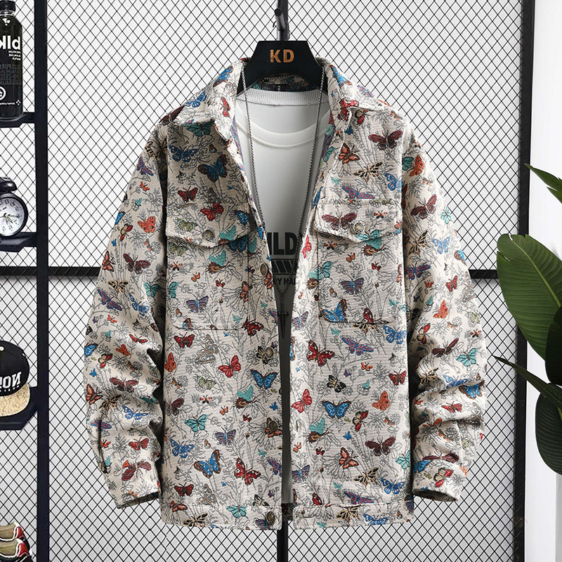 Men's Jacket Spring Luxury Personalized Fashion Casual Handsome Trendy Collar 2025 Korean Style Slimming Youth