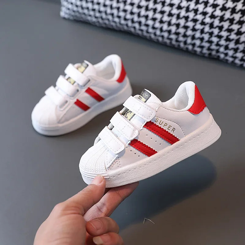 Childrens Sneakers Kids Fashion n White Nonslip Casual Shoes Boys Girls Hook Breathable Toddler Outdoor 250819