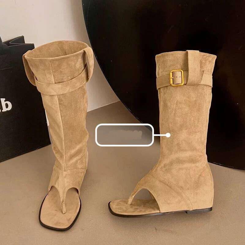 Eilyken Fashion Style Open Clip Toe Ankle Boots Sandals Women Short Booties Designer Wedges High Heels Ladies Shoes