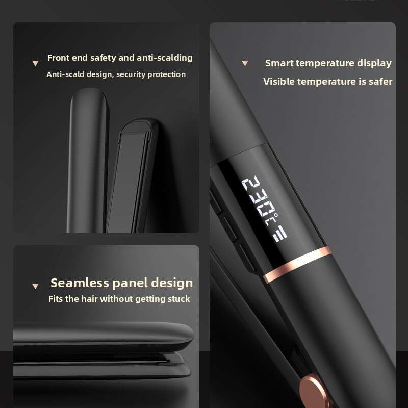 Professional Water-Based Paint Negative-Ion Coating Hair Straightener Curling And Straightening Dual-Use Household