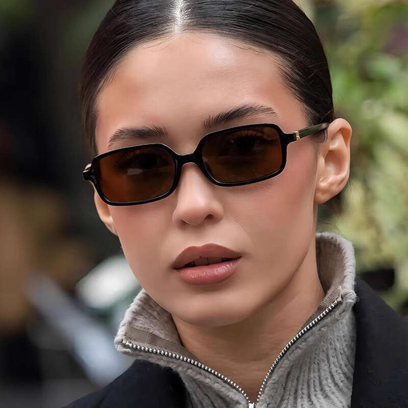 Fashion Square Small Frame Sunglasses Women, Unique Style, Trendy Sunglasses, Casual Sun Protection Glasses Designer for Men