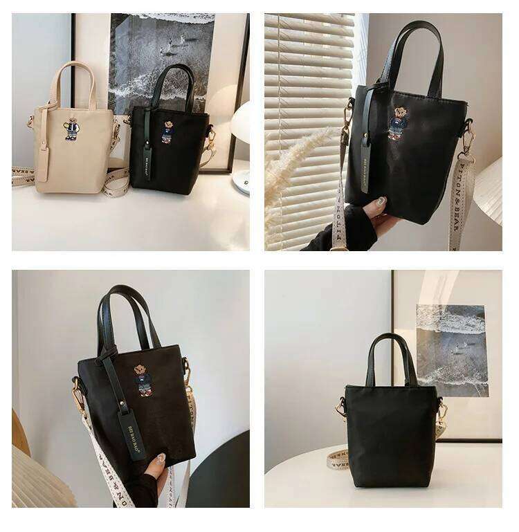 Designer Bags Beibao 2024 New Versatile Solid Color Cross Shoulder For Women's Casual Fashion Ins Style Oxford Cloth Handbag Luxury Bag