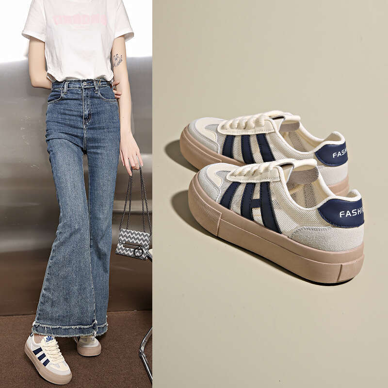 NS Trendy White Sneakers for Women 2023 Spring New Casual Student Platform Shoes Thick Sole Height Increasing Fashion Versatile