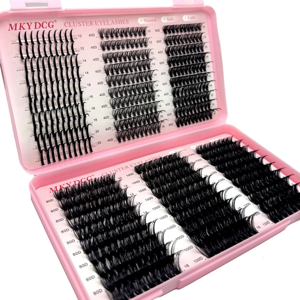60D100D Cluster Eyelash s with Lash Spikes Clusters Wispy Eyelashes Fluffier Individual Lashes 250811