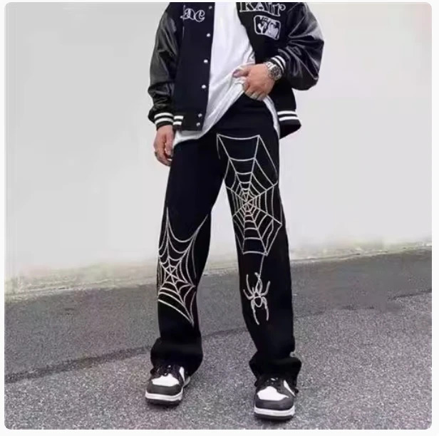 Summer high street wide leg sports pants for men and women trend loose slim straight vibe style casual 250815