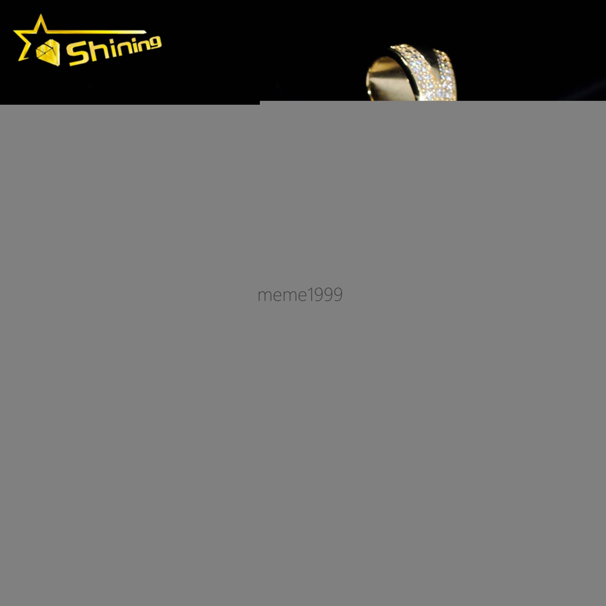 Pass Diamond Tester Fine Jewelry 925 Silver Gold Plated Diamond Iced Out Hip Hop Custom Money Bag Moissanite Pendant