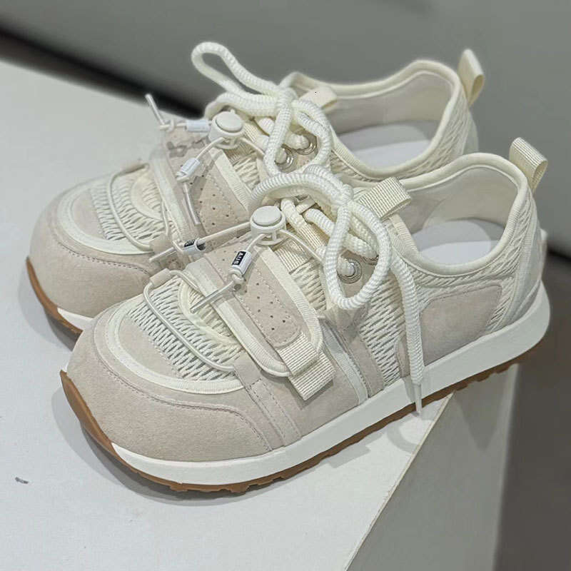 Internet Celebrity 2025 Summer New Thick-Soled Mesh Hollow Breathable Versatile Ugly Cute Big-Toe Style Forrest Gump Shoes
