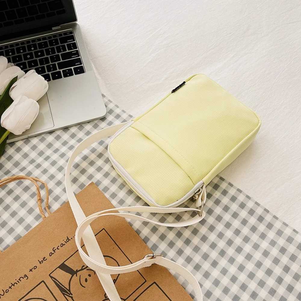 Large-Screen Fashionable Mobile Phone Bag Fabric Vertical Neck Hanging Crossbody Bag Portable Coin Purse Y250819