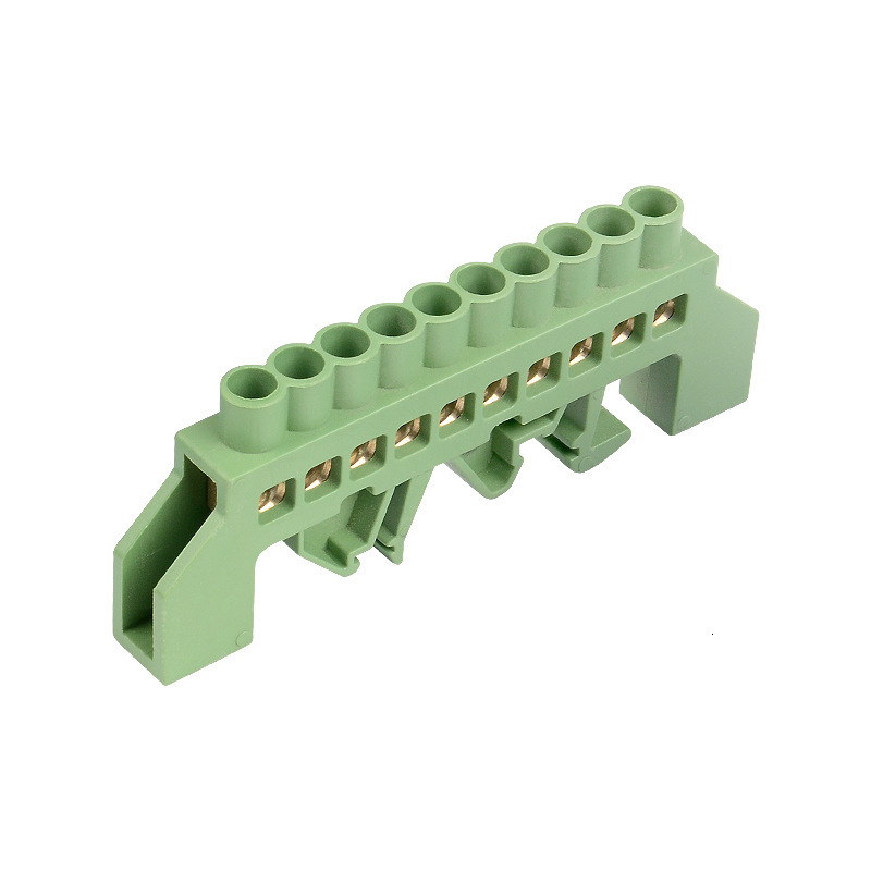 Bridge Type Terminal Block Ground Grounding Neutral Wire Connection Artifact High Current Copper Strip