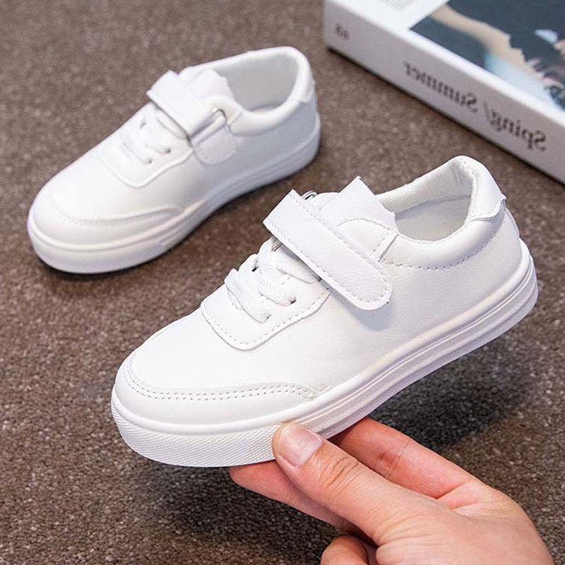 Kids Sneakers for Girls New Children Causal White School Tennis Fashion Walkfashion Boys Toddler Walking Shoes Versatile Non-slip Size 25 - 36 dh19223