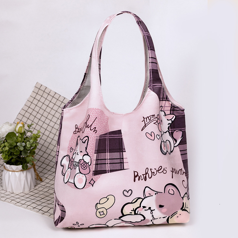 2025 autumn printed polyester canvas bag large capacity shoulder bag women's bag light luxury niche fashion handbag women's crossbody bag wo