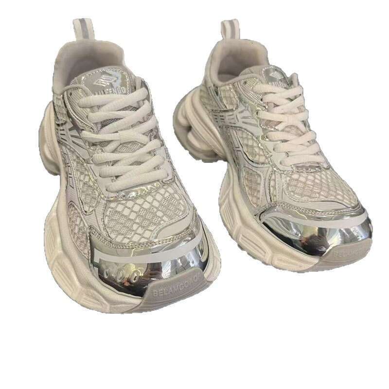 2025 Summer New Trendy Brand Thick-Soled Breathable Ins Dad Shoes for Women Internet Celebrity Super Popular Street Sneakers Trend