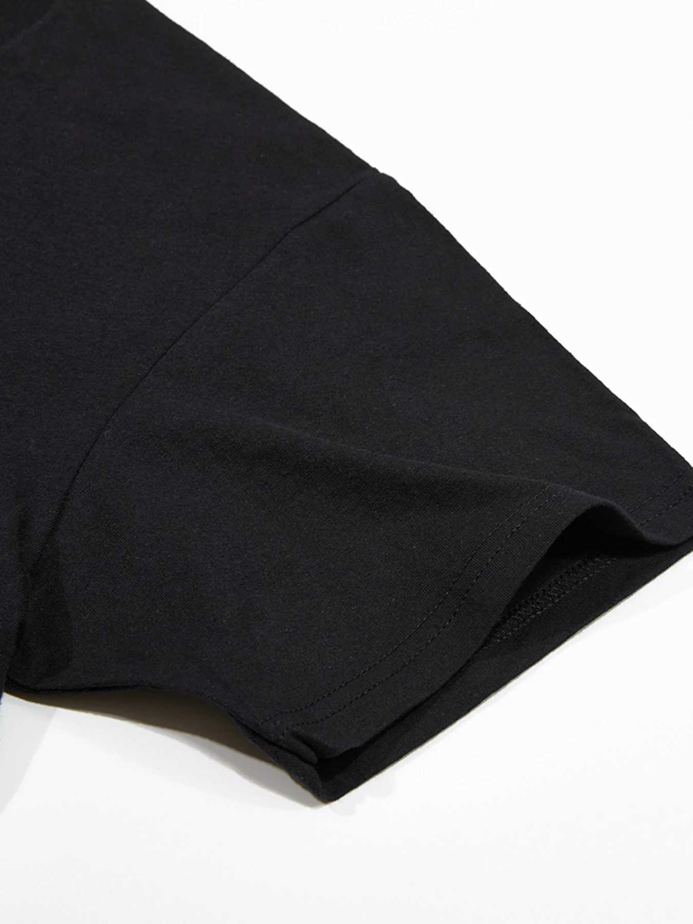 Artistic Writing Baic Dona Polka Dot Print Men T-Shirt Cotton Hip Hop Short Sleeve Summer Loose T Shirt All-Match Soft Clothes Y250819