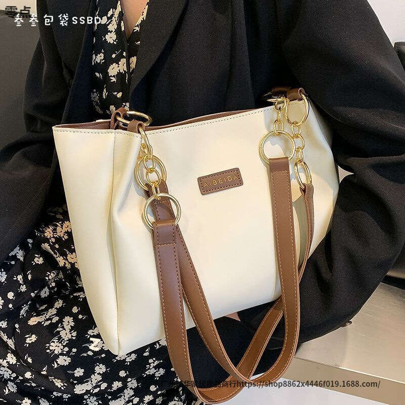 College Student Class Tote for Women 2025 New Trendy High-end Shoulder Large Capacity Fashion Versatile Commuter Bag