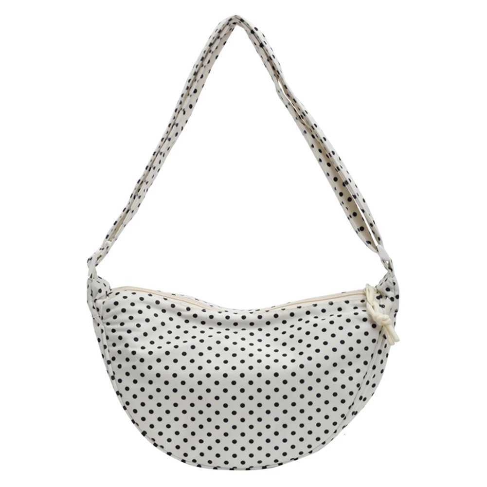 Crossbody Bag for Women Half Moon Shape Shoulder Bag Canvas Adjustable Strap Hobo Bag Small Sling Bag for Travel Shopping Y250819