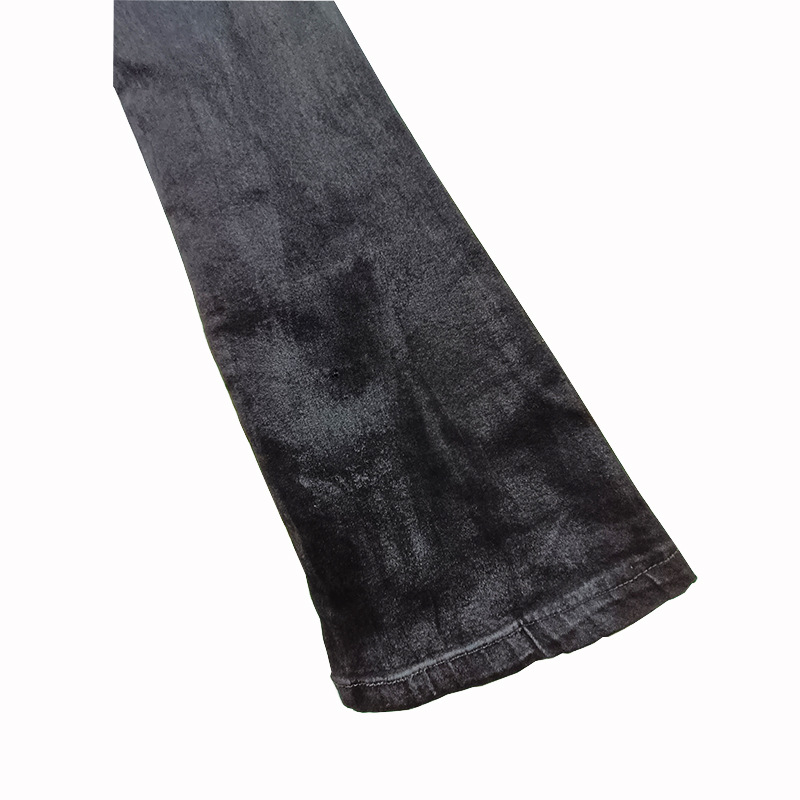 Men's Oil wax Jeans Classic Denim Gothic Coated Casual Flared Trousers High Street Solid Designer luxury Pants