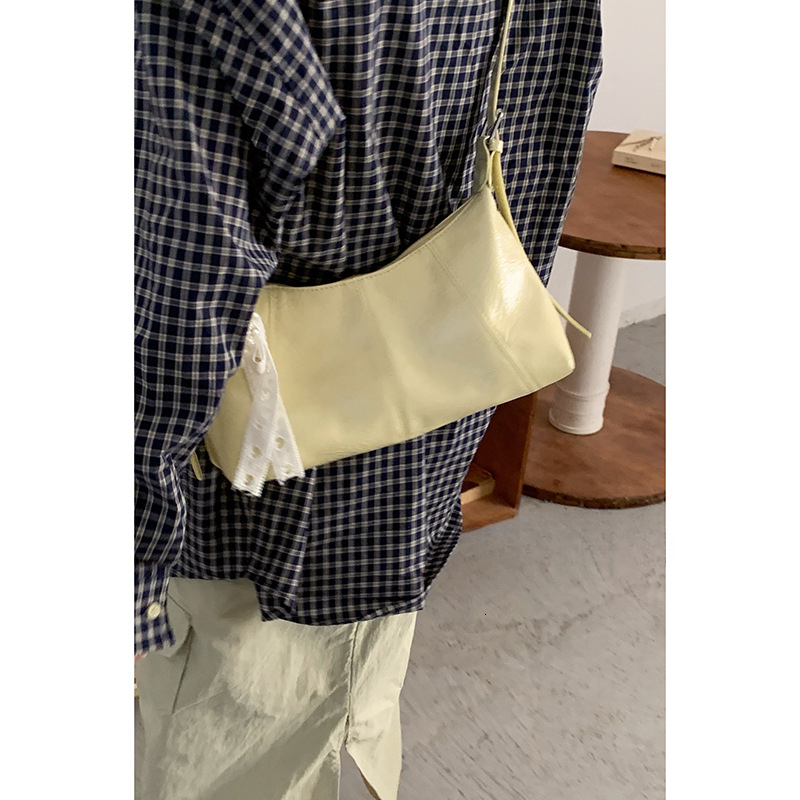 2025 autumn niche women's armpit commuting bag new solid color shoulder bag crossbody bag women's crossbody bag designer bag women's sh