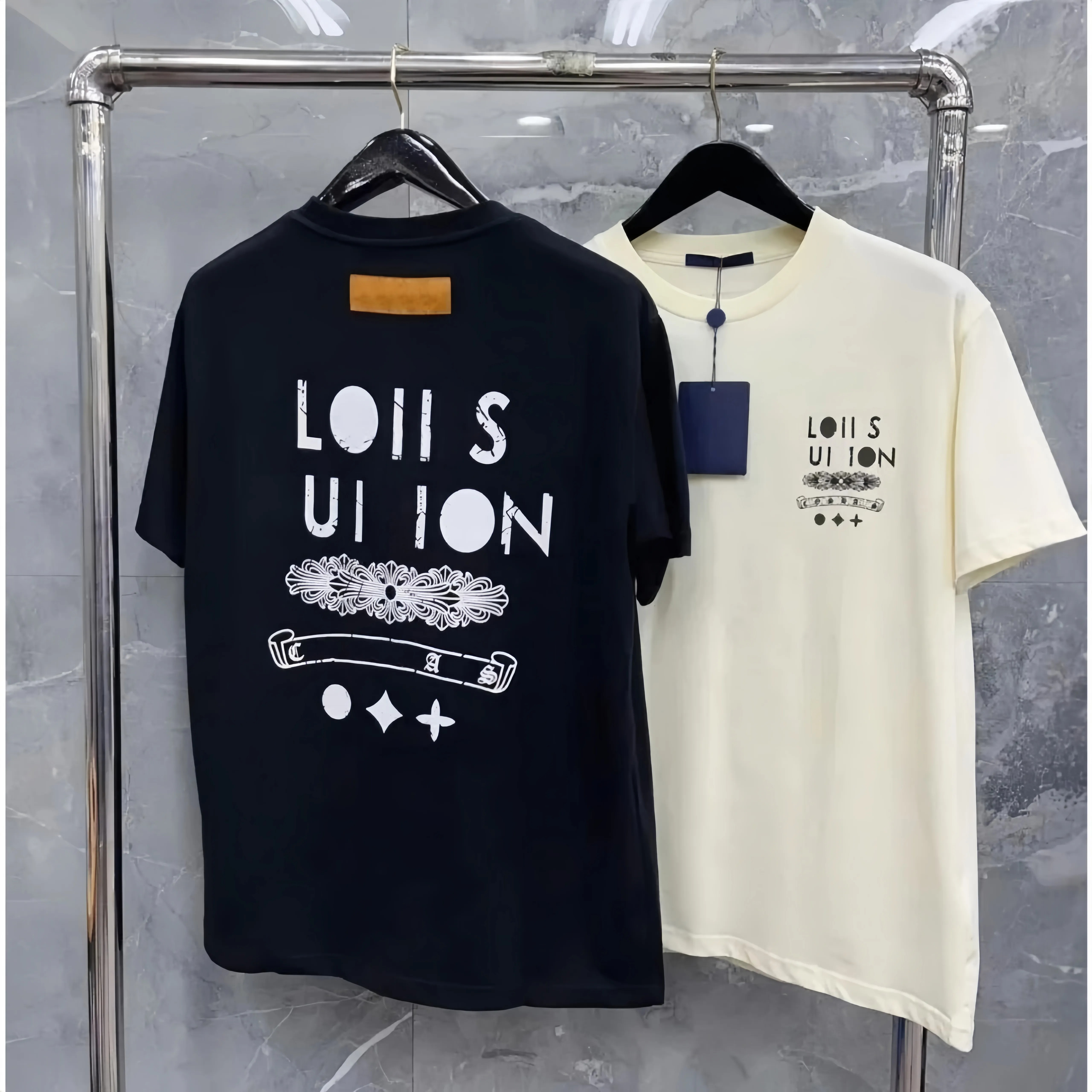 Designer New T Shirt Mens Shirt Fashion Womens T shirts Embroidered Letters Print Short Sleeves 2025 Top Sell European and American Summer Shirts Men Loose Tees