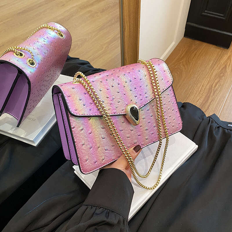 Head Snake Bags Designer for Women Bags 2025 Summer New Fashion Ladies Chain Crossbody Small Square Bag