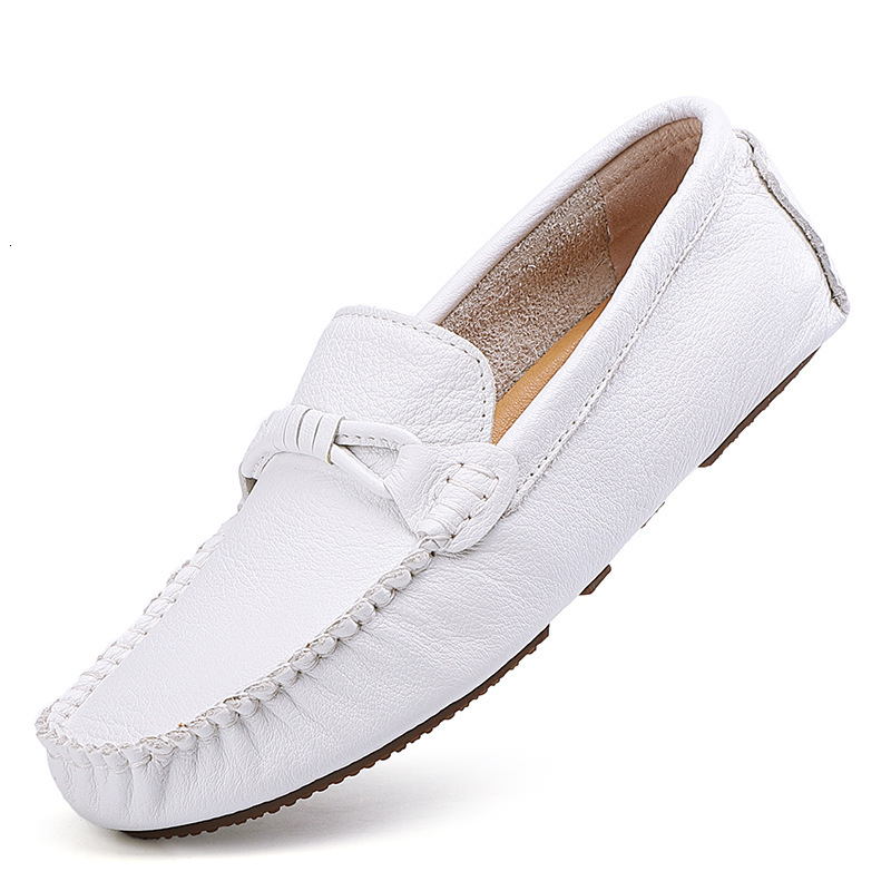 Live First Layer Cowhide Lazy Small Size Men's Casual Versatile Soft Surface Leather Loafers Driving Shoes ddmymoon
