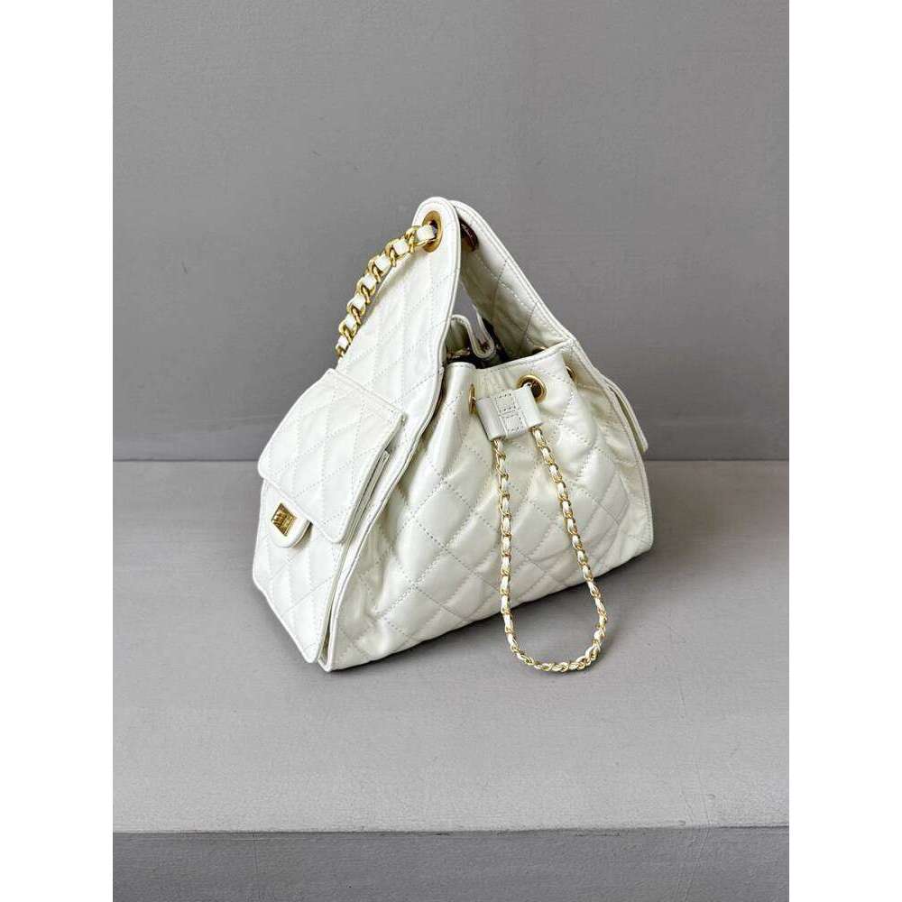 Designer Bag Tote Bag Shoulder Bag Top Layer Oil Wax Cowhide Small Chanel Style Bucket Chain Underarm Large Capacity Tote Pocket Shoulder Crossbody Ba