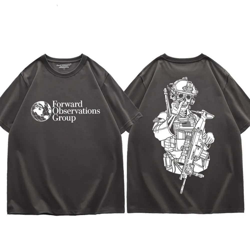 Gbrs Forward Observations Group Merch T Shirt Gothic Fashion Vintage Short Sleeve T-shirt Unisex Summer Casual Cotton T-shirts Y250819