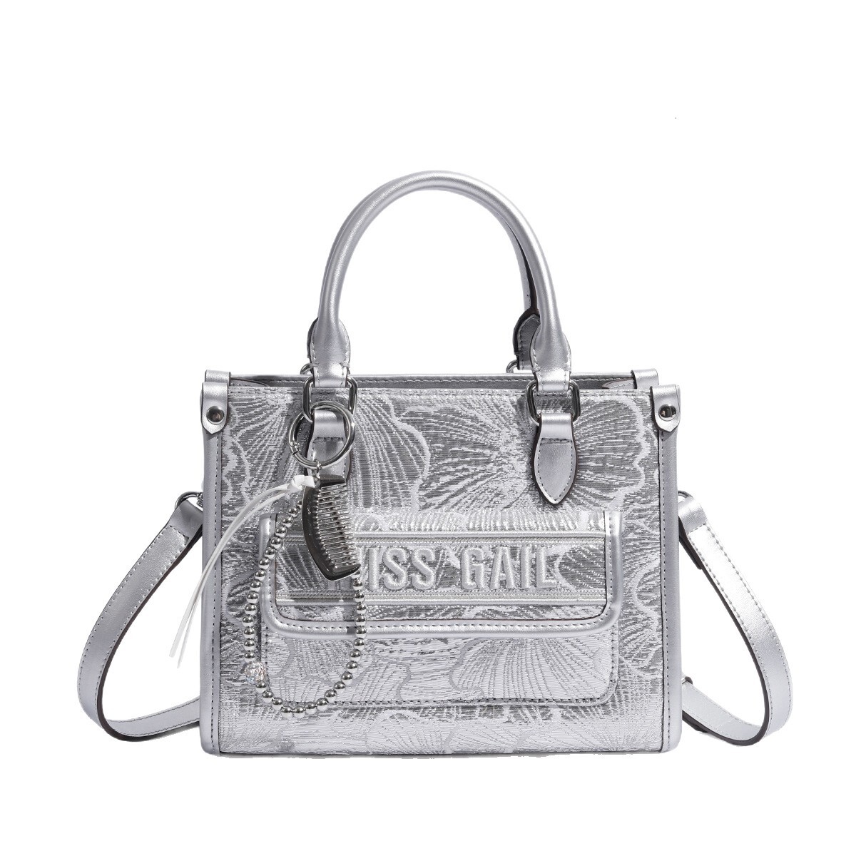 Free Shipping Designer Luxury Floral Trendy Women's Large Capacity Tote Bag Premium Texture Embroidered Shoulder Crossbody Bag Casual Shopping Ba