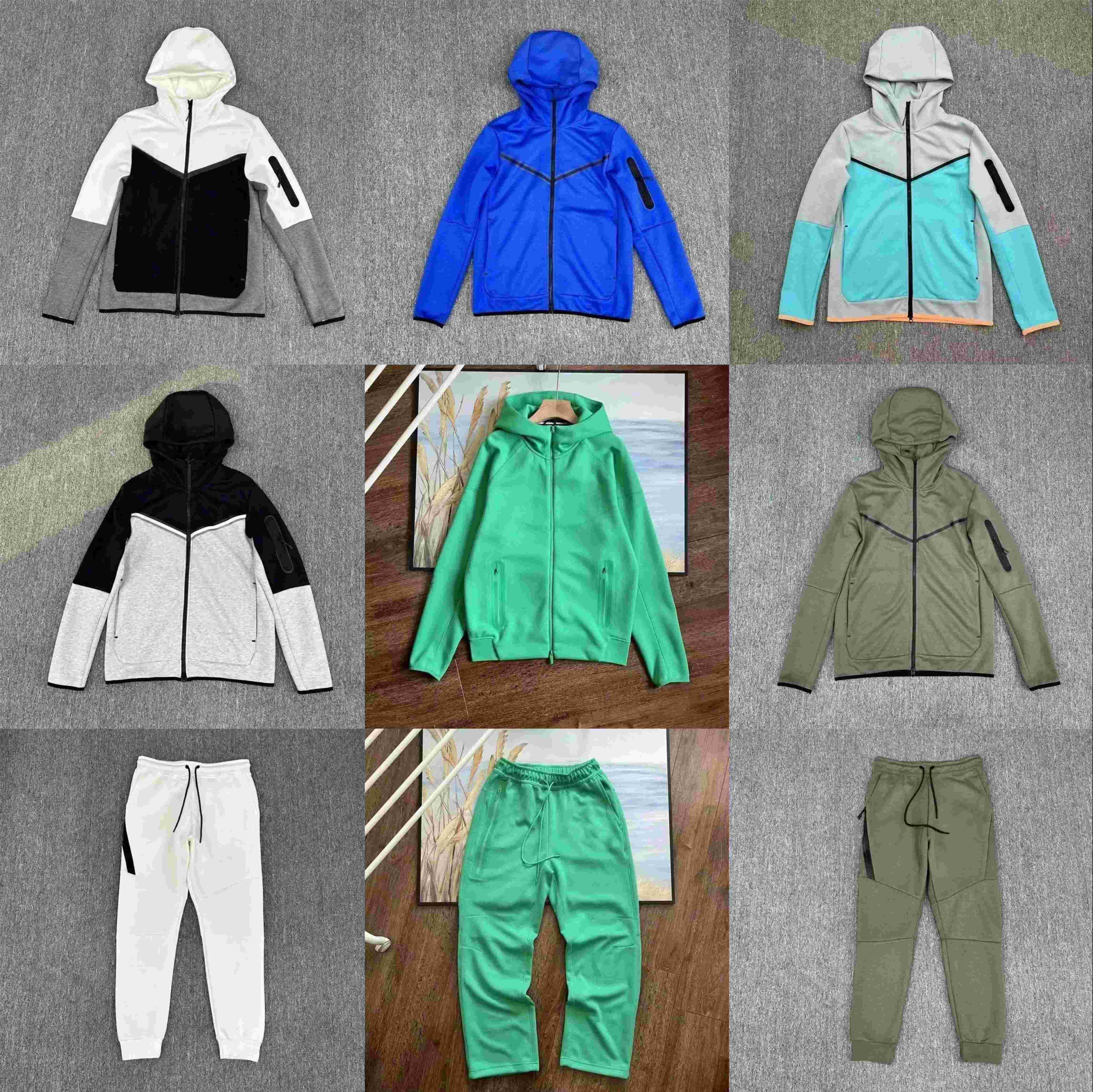 Mens Womens Nocta Hoodies Pants Tracksuits Jackets Tracksuit Tech fleece Full Zip Hooded Sweatshirt Loose Pants Man Black White Grey Techfleece Sports