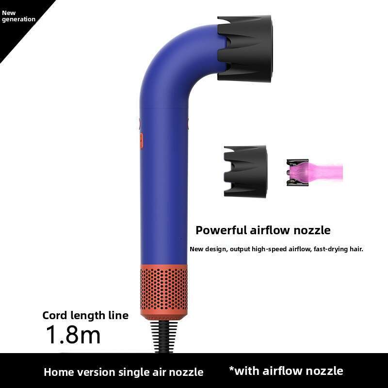 New Hd18 Curved Pipe Negative Ion Salon High-Speed Electric Home Use Hair Dryer