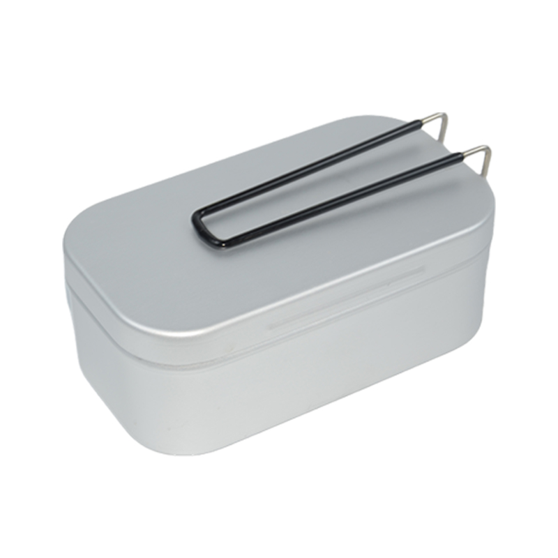 Portable Outdoor Cookware-Square Aluminum Alloy Lunch Box for Camping Picnics Travel for Outdoor Cooking