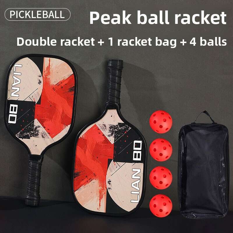 Special Nine-Layer Poplar Wood Pickleball Beach Paddle Badminton Racket For Beginners Sports Enthusiasts
