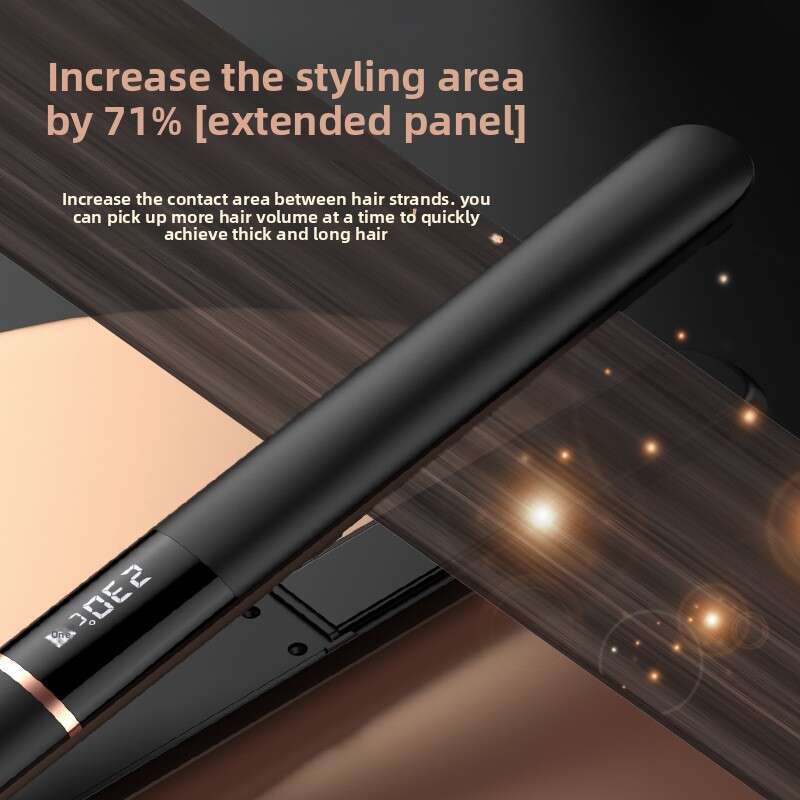 Professional Water-Based Paint Negative-Ion Coating Hair Straightener Curling And Straightening Dual-Use Household