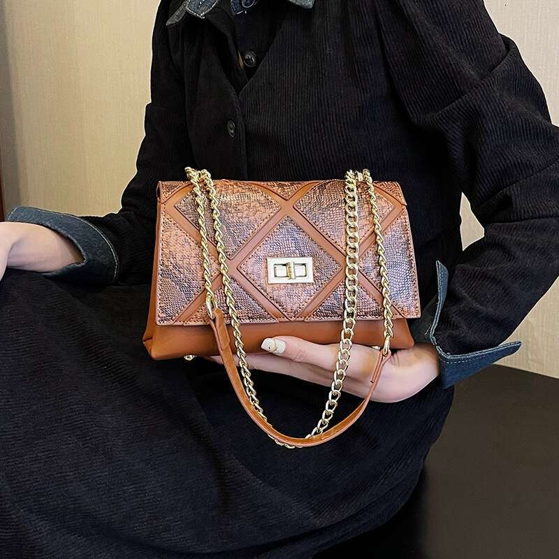 2025 Bags Designer New Snake Pattern Chain Fashion Single Shoulder Crossbody Small Bag for Women