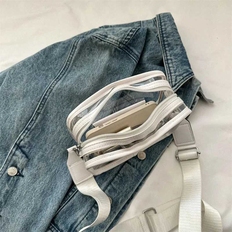 The Womens Crossbody Bag Card Bag A Fashionable Transparent Shoulder Bag Is A Casual Postman Bag Clothing Accessory for Women Y250819