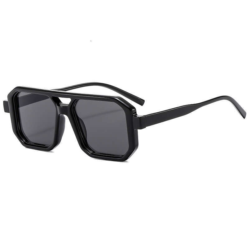 Trendy Celebrity Style Pilot Double Bridge Women Designer Sunglasses with High-end Feel for Men
