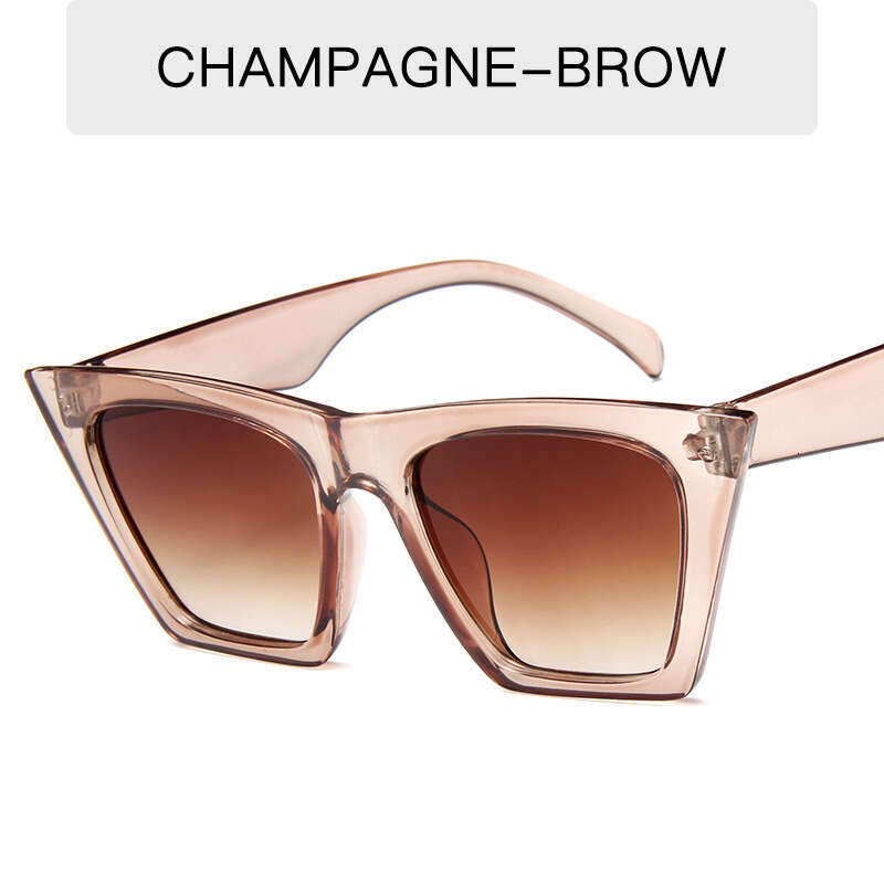 New Women's Men's Fashion Square Frame Designer Unique Cat Eye Sunglasses