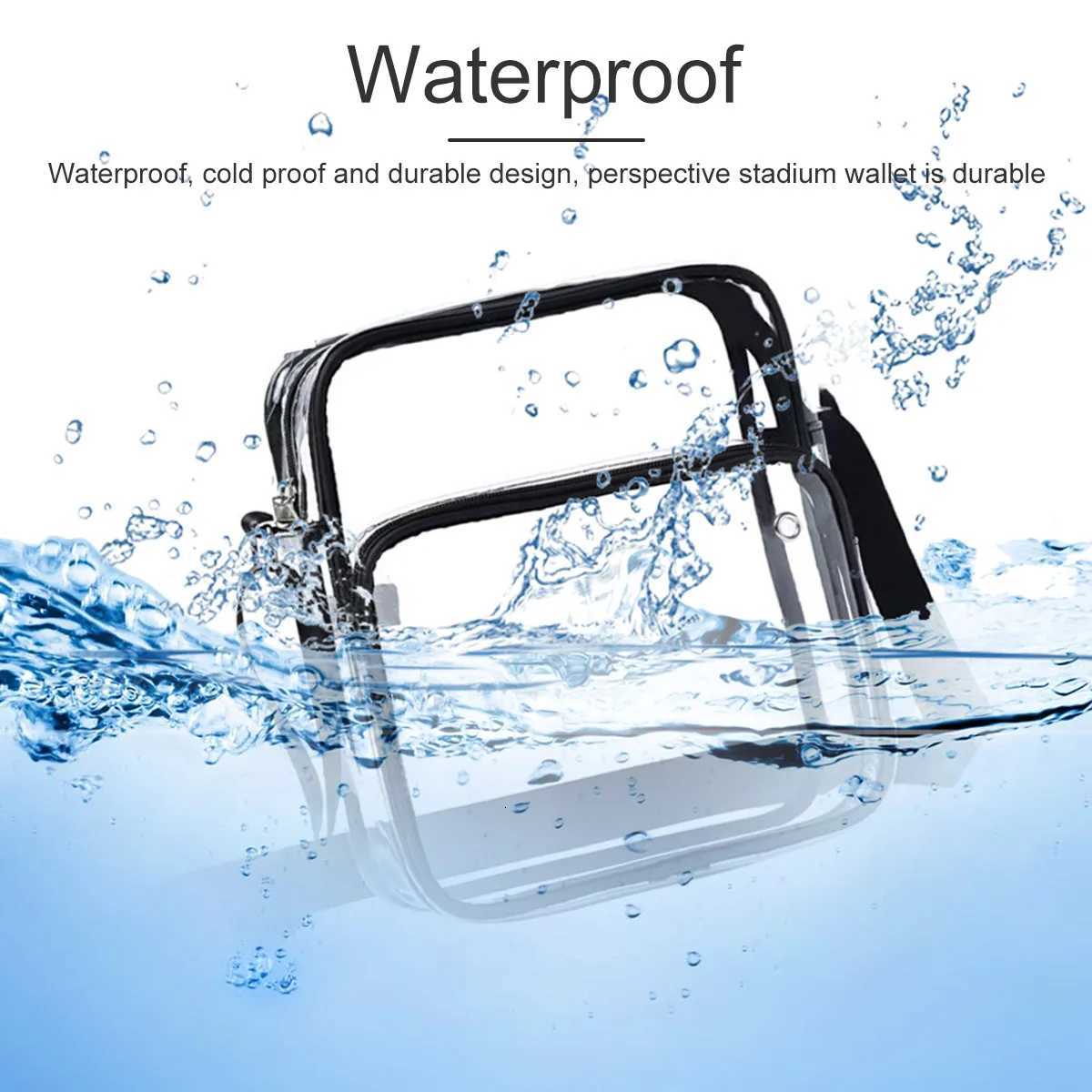 Clear Purses with Shoulder Strap Clear Messenger Bag Waterproof Clear Bag Hand-free Clear Crossbody Bag Transparent Crossbody Y250819