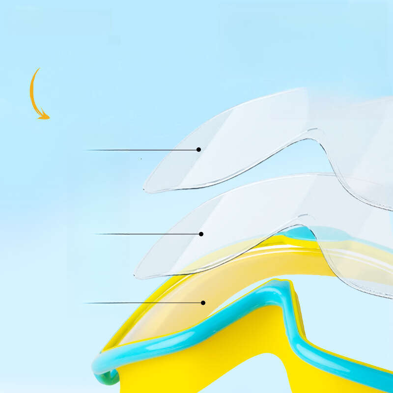 Children's Swim Girls Boys Swimming Gear Glasses Waterproof Anti-Fog Large Frame Professional Diving Goggles