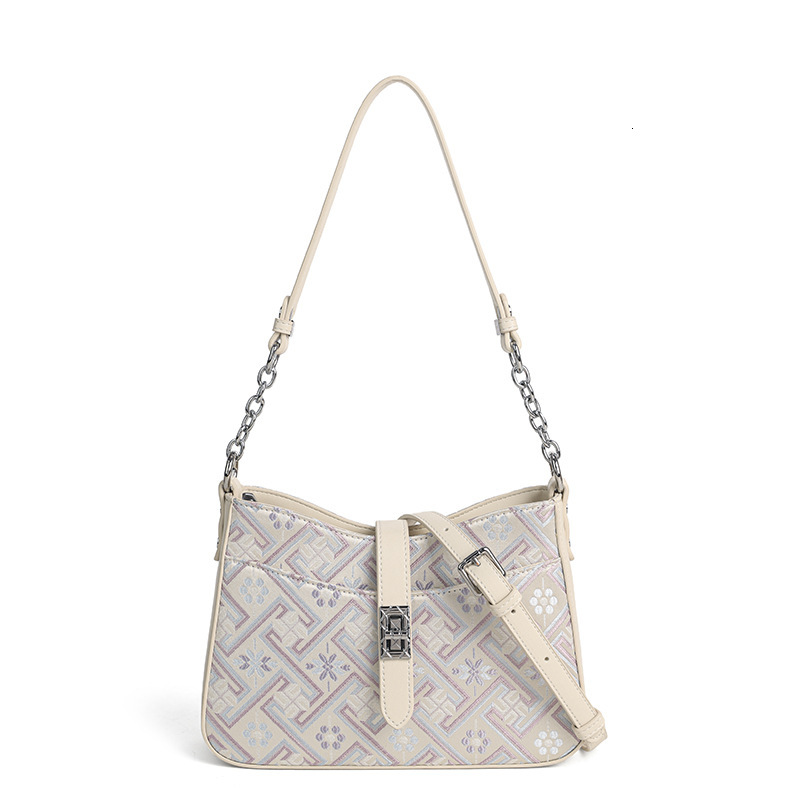 Free Shipping Designer's New Chinese Style Women's One Shoulder Armpit Bag Luxury Commuting Large Capacity Handbag Shopping Bag