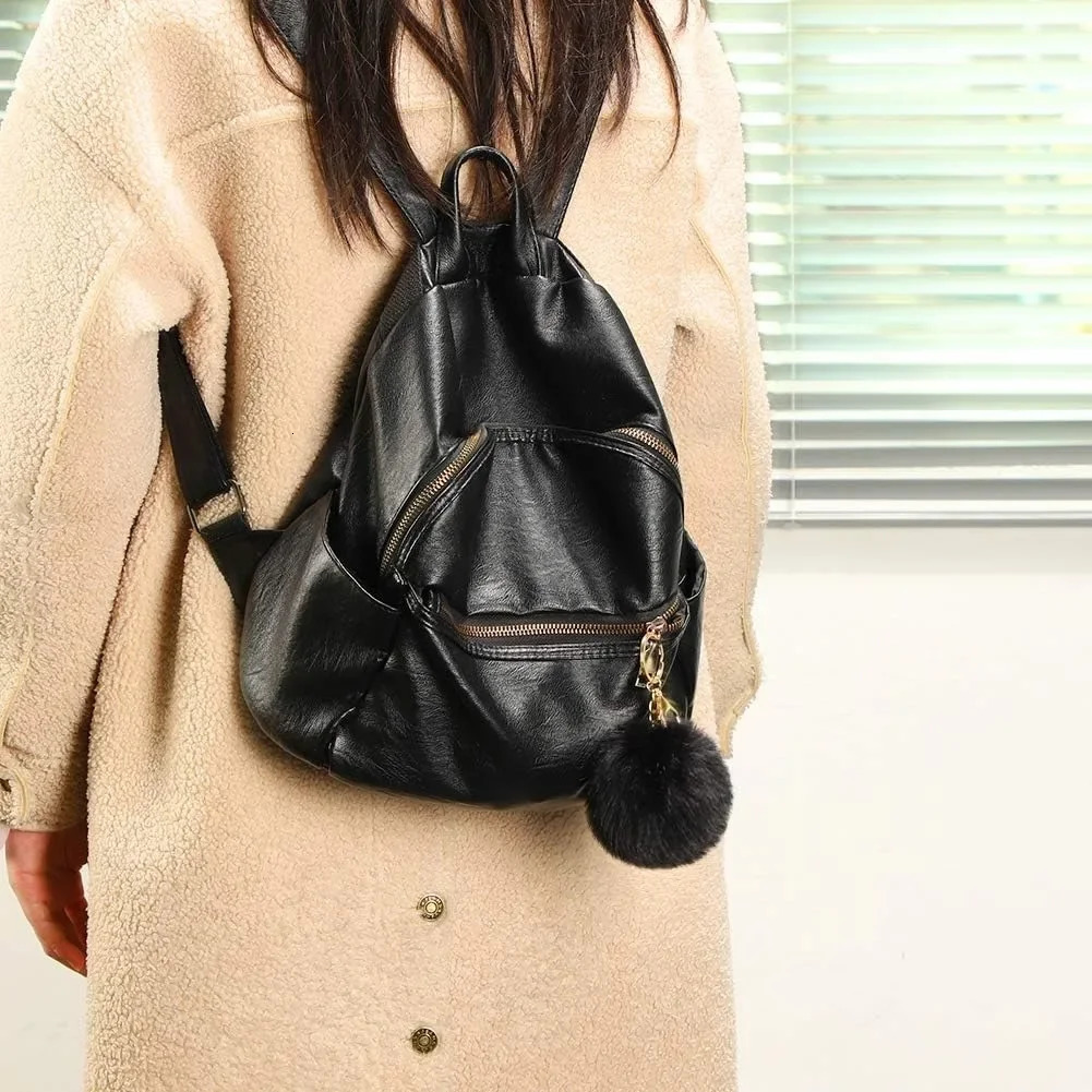 Fluffy Fur Hair Ball Keychain Soft Faux Rabbit Car Keyring Pompom Key Chains holder Women Bag Pendant Jewelry Gifts 250811