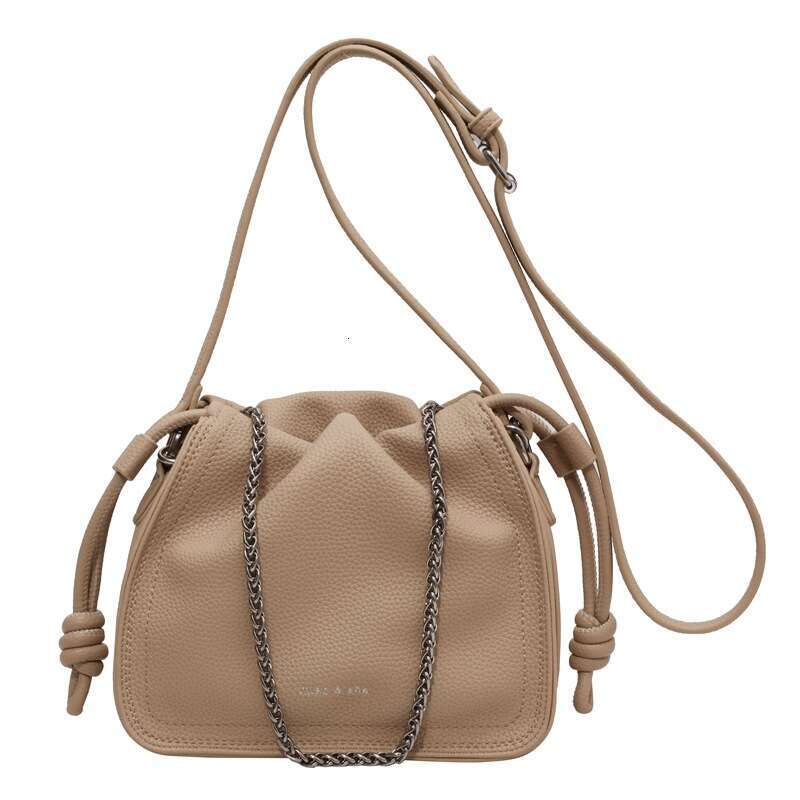 Trendy Small Designer Bags for Women 2025 New Summer Simple Versatile Chain Shoulder Crossbody Korean Style Bucket Bag