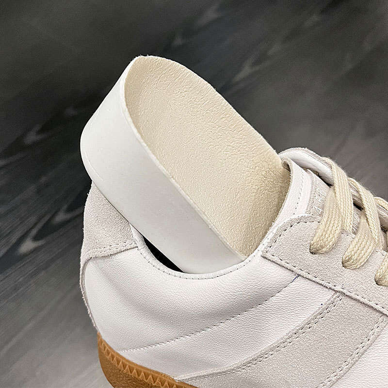 Genuine Leather Height Increase German Training for Women Silver White Shoes 2024 Summer New Style Inner Sheepskin Versatile Casual Sneakers
