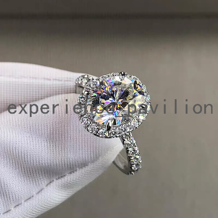 High Quality 18K Gold 4ct With Excellent Oval Cut Moissanite Diamond Ring Woman Ring for Engagement/Wedding