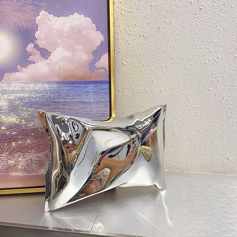 Creative Candy Color Fashion Irregular Pleated Bag Women's Textured Versatile Shoulder Bag Crossbody Bag