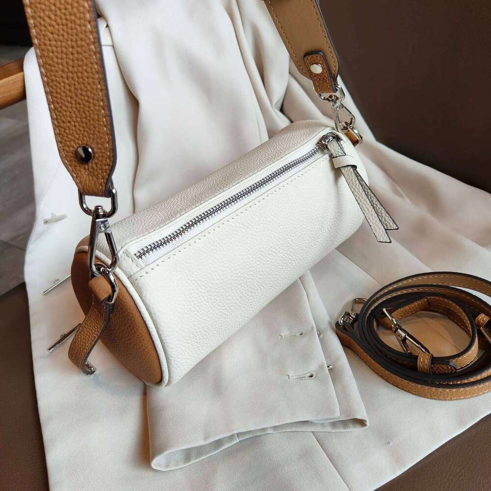 Designer Bags 2025 New Genuine Leather Women Cylinder Underarm Designer Ladies Shoulder Crossbody High Quality Bamboo Bag For Woman Luxury Bag