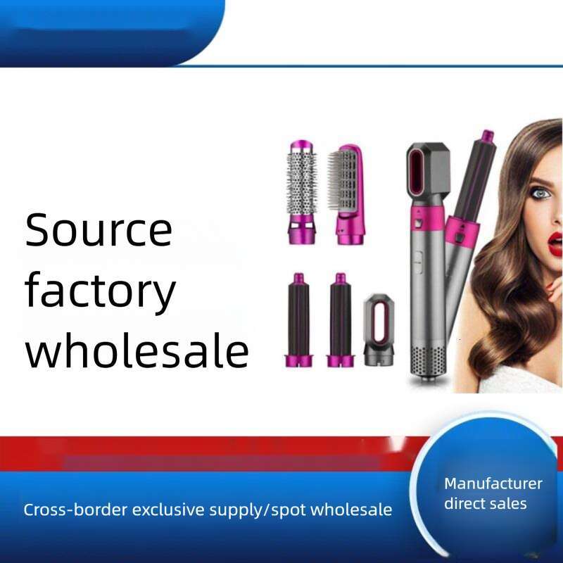 Multifunctional And Straightening Styling Electric Hair Dryer 5-In-1 Hot Air Comb Automatic Curling Iron