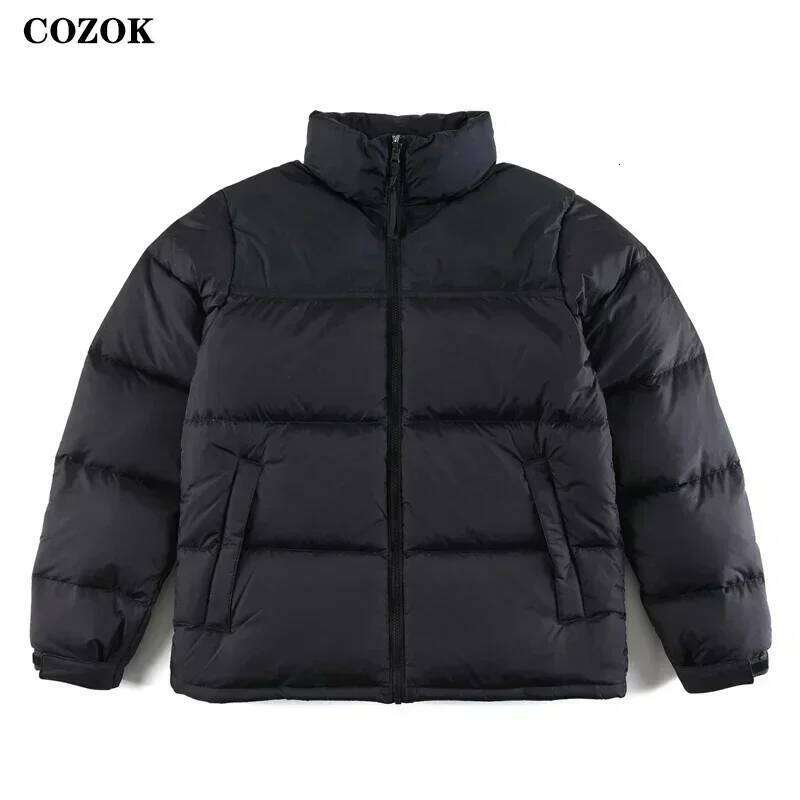 American Winter Puffer Jackets For Men Women White Duck Down Coat Zip Up Collar Multicolor Street Stone Thick Parkas Plus Size
