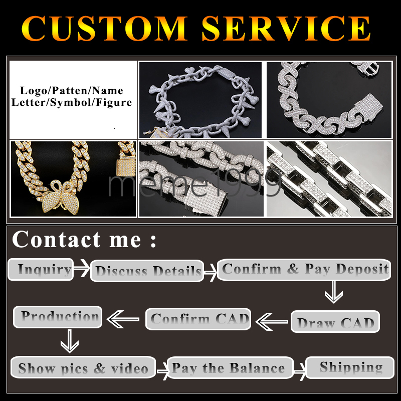 Hot Sale Dropshipping 13mm 2rows Vvs Moissnaite Iced Out Hip Hop Jewelry Moissanite Cuban Chain