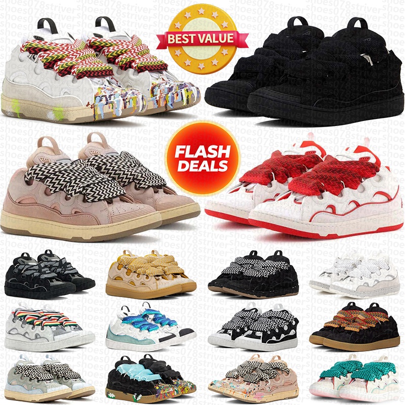 Designer Shoes For Men Women lavinslavin Curb Sneakers Black White Pink Red Grey Mens Trainer Runner